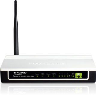 TP LINK TD W8950ND Wireless N150 ADSL2+ Modem Router, 2.4Ghz 150Mbps, 802.11b/g/n, Annex A, Splitter, 5dBi detachable antenna Electronics