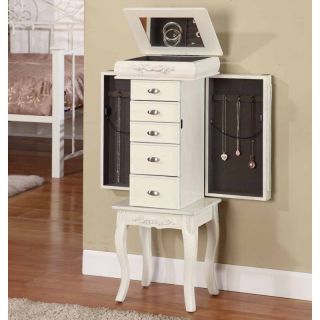 Morris 6 Drawer Jewelry Armoire   Jewelry Armoires