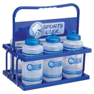 Sports Cool 1240092 Water Bottles with Collapsible Bottle Carrier   Basketball Equipment