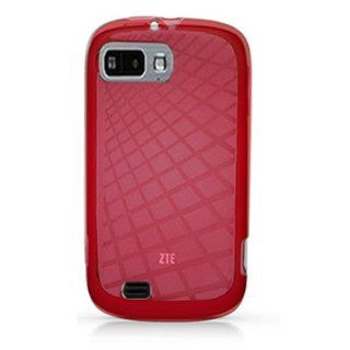 WIRELESS CENTRAL Brand Flexi Gel SKin TPU Glove RED with CHECKERED Design Soft Cover Case for ZTE N850 FURY (SPRINT) [WCC1131] Cell Phones & Accessories