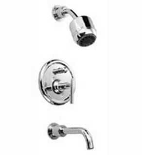 Jado 826/401/150 New Haven Pressure Balance Tub and Shower Set with Lever Handle, Platinum Nickel   Bathtub And Showerhead Faucet Systems  