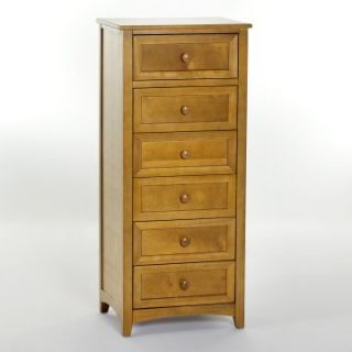 Schoolhouse Lingerie Chest   Pecan   Kids Dressers and Chests