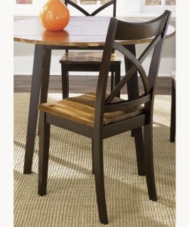 Liberty Furniture Cafe Collections Acacia X Back Dining Side Chair   Set of 2   Dining Chairs