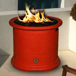 California Outdoor Concepts Island Chat Height Fire Pit   Burnt Orange   Fire Pits