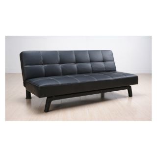 Black Convertible Sofa   Futons