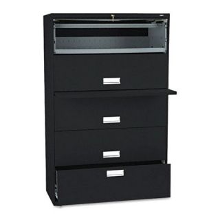 HON 600 Series 42 Inch Four Pull Out Shelves and One Drawer Lateral File   File Cabinets
