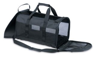 Soft Sided Pet Taxi   Black   Dog Carriers