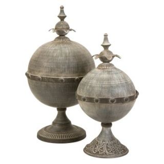 IMAX Decorative Lidded Sphere   Set of 2   Canisters & Bottles