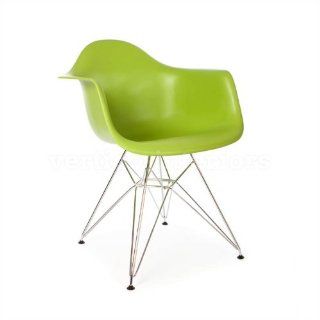 1 x High Quality Eames Style Classic DAR Eiffel Dining Lounge Arm Chair   Green   Living Room Chairs