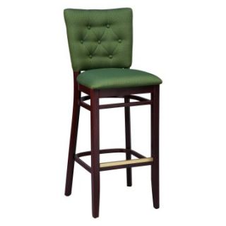 Regal Button Tufted Beechwood 26 in. Counter Stool   Upholstered Seat   Bar Stools