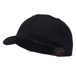 Ultrafit Kid's Flat Bill Mesh Cap   Black OSFM Baseball Caps Clothing