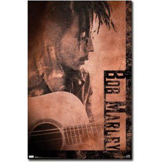 Bob Marley   Guitar Retro Poster Poster Print, 22x34  