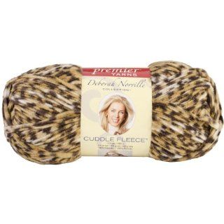 Premier Yarn Deborah Norville 3 Pack Cuddle Fleece Prints Yarn, Cheetah