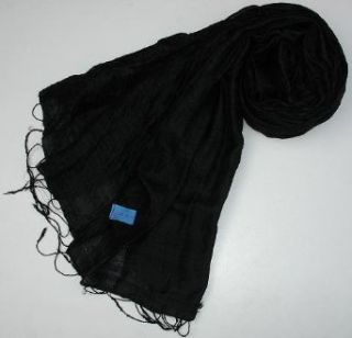 Kuldip Unisex 100% Silk Pashmina Shawl Wrap Throw Black