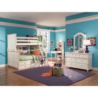 Hannah Twin over Twin Bookcase Storage Bunk Bed   Kids Captains Beds