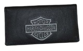 Harley Davidson® Bar & Shield Leather Embroidered Checkbook Cover FC806H 2G Checkbook Cases Clothing