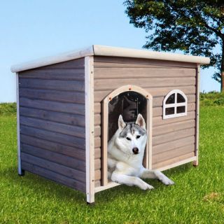 Spotty XL Insulated Flat Roof Dog House   Dog Houses