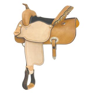Billy Cook Saddlery Flex Wide Racer Saddle   Western Saddles and Tack