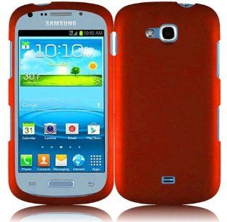 For Samsung Admire 2 R830 Rubberized Hard Snap On Cover Case Orange Accessory Cell Phones & Accessories