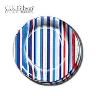 C.R. Gibson Paper Plates TW9 5949 Firecracker Stripe Dessert Plate  Dinner Plates  