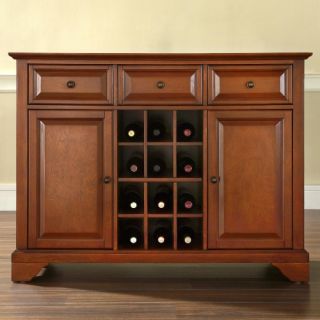 Crosley LaFayette Buffet Server with Wine Storage   Wine Furniture