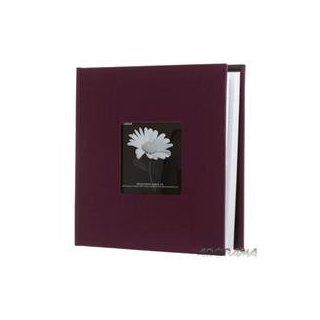 Pioneer Fabric Frame Bi Directional Memo Photo Album, Fabric Covers, Holds 200 4x6" Photos, 2 Per Page Color Sweet Plum.  Bookshelf Albums  