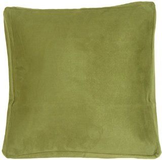 Pillow Decor   16x16 Box Edge Royal Suede Sage Green Decorative Throw Pillow  
