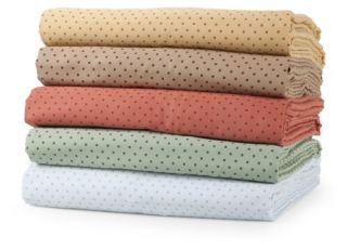 Elite Home Products Carlton Dot 300 Thread Count Cotton Sheet Set   Bed Sheets