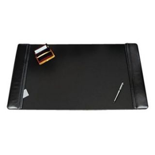 Artistic Westfield Desk Pad with Flip Open Side Panels   38 x 24   Black   Office Desk Accessories