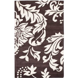 Safavieh Soho Collection SOH831A Handmade New Zealand Wool Area Rug, 7 Feet 6 Inch by 9 Feet 6 Inch, Brown and Ivory  