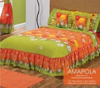 Hot Seller 'Amapola' Decorative Complete Bedspread and Sheet Set (King)   Childrens Pillowcase And Sheet Sets