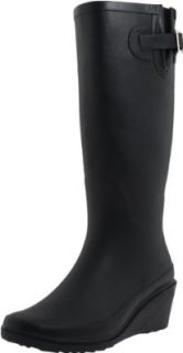 Dirty Laundry Women's Reina Boot Rubber Rainboots With High Heels Shoes