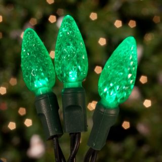 Commercial 70 ct. Green Strawberry LED Lights with 6 in. Spacing (Case)   Christmas Lights