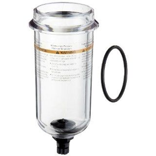 Parker PS832P Polycarbonate Bowl with Twist Drain for 07F, 12F, 07E Series Filter/Regulator, 7.2oz Capacity, 150 psig Compressed Air Combination Filters And Regulators