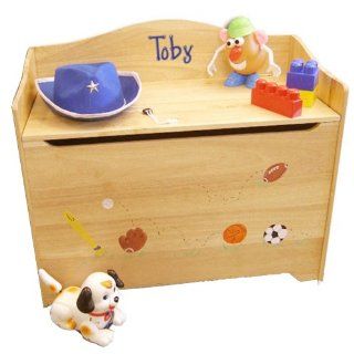 Personalized Kids Toy Chest & Bench   Sport  Toy Chests And Target Audience Keywords Babies  Baby