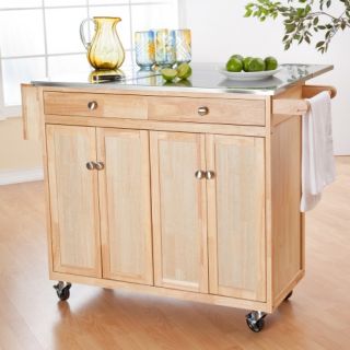 Belham Living Milano Portable Kitchen Island with Optional Stools   Kitchen Islands and Carts