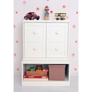 Makena Modular Open Storage Base & Cabinet with Shelf   Toy Storage