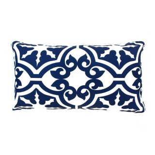 Divine Designs Athos Outdoor Pillow   24L x 14W in.   Navy   Outdoor Pillows