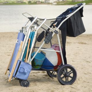 Rio Deluxe Wonder Wheeler with Front Wheels and Tote   Beach Carts