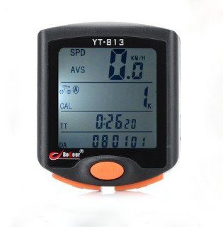 Bogeer 1.7" YT 813 LCD Electronic Bicycle Speedometer (1xCR2032)  Cyclocomputers  Sports & Outdoors