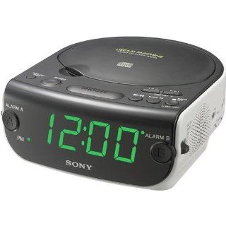 Sony ICF CD814 AM/FM Stereo Clock Radio with CD Player, White (Discontinued by Manufacturer) Electronics