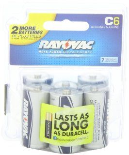 Rayovac Alkaline C Batteries,  814 6RVPTF, 12 Pack Health & Personal Care