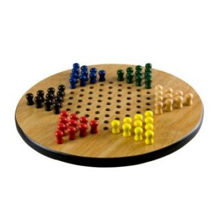 Sterling Games 11 in. Wooden Chinese Checkers   Chinese Checkers