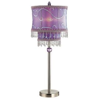 Lite Source LS 20295PS/LAV Sandy Lavender Beaded Lamp   Table Lamps