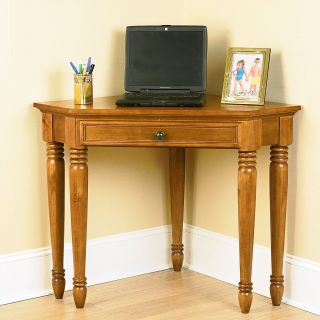 Home Styles Ponderosa Corner Lap Top Desk in Pine   Computer Desks