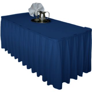 Imperial Textile Wrinkle Free 21 ft. 6 in. Box Pleat Table Skirt   Banquet Table Linens