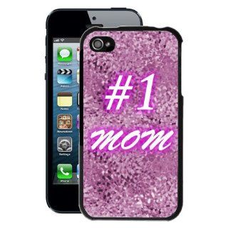 Number One Mom iPhone 4/4S Case (Black) Cell Phones & Accessories