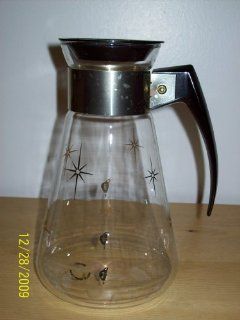 Vintage Corning PYREX Stars Coffee Tea Replacement Glass Carafe   6 Cup Capacity  Coffeemaker Carafes  