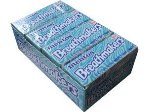 Mentos Breathmakers Mighty Tasty Mints Spearmint Flavor 1.2 Ounce Boxes (Pack of 12)  Candy Mints  Grocery & Gourmet Food