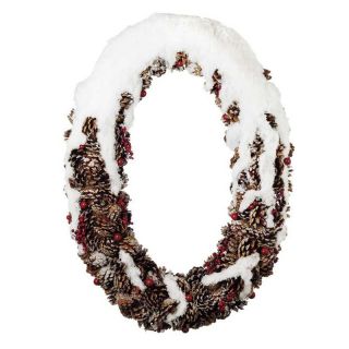Midwest CBK Oval Pinecone Wreath   Christmas Wreaths